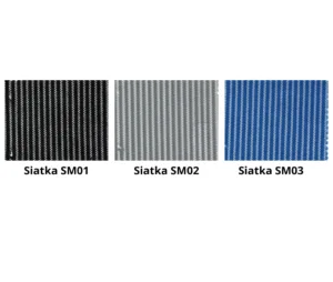 Fotel biurowy ANGGUN SKID czarny stelaż, siatka/tkanina lub skóra naturalna, kolory