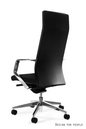 Fotel gabinetowy TRENT czarny, eko skóra lub skóra naturalna