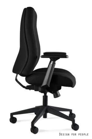 Fotel dyspozytorski ZOME 24/7 czarny, tkanina