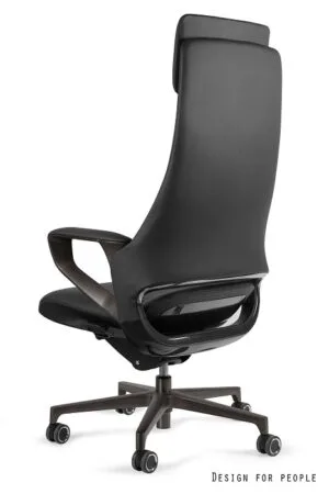 Fotel gabinetowy VIRGO czarny lub szary, eko-skóra lub skóra naturalna