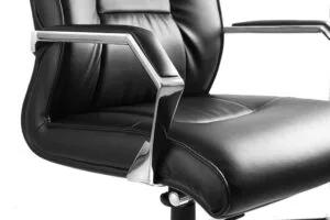 Fotel gabinetowy CELIO czarny lub biały, skóra naturalna