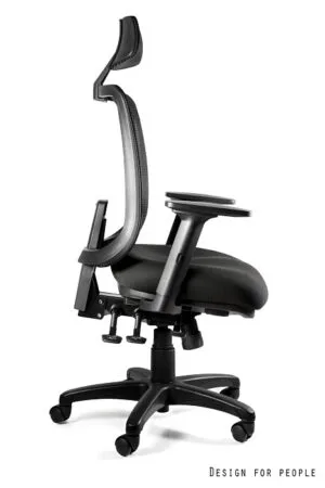 Fotel dyspozytorski SAGA PLUS 24/7, kolory siatka/tkanina