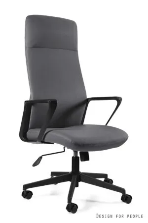 Fotel gabinetowy MARK czarny lub szary, skóra naturalna