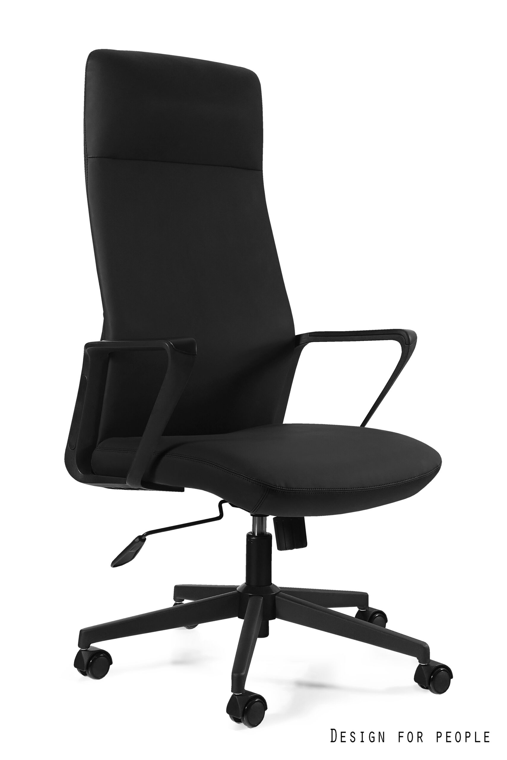 MARK fotel gabinetowy czarny lub szary, skóra naturalna - obrazek 3