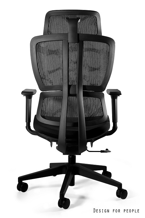 DEAL fotel biurowy czarny siatka/tkanina - obrazek 3