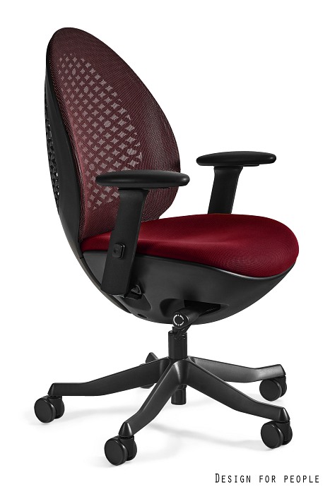 OVO fotel biurowy czarny, kolory siatka/tkanina - obrazek 8