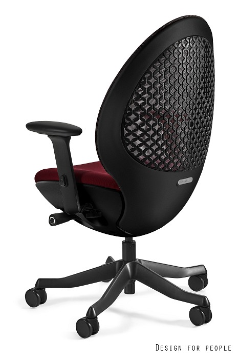 OVO fotel biurowy czarny, kolory siatka/tkanina - obrazek 9