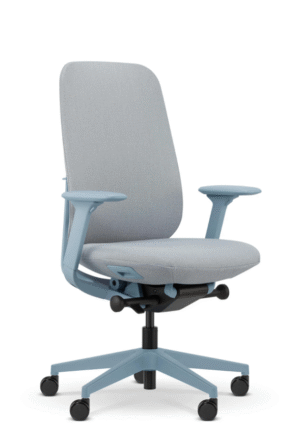 BILINE fotel biurowy szary, tkanina/membrana