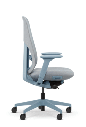 BILINE fotel biurowy szary, tkanina/membrana