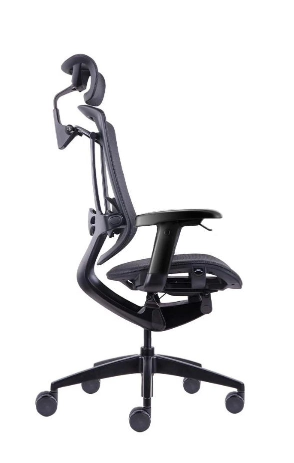 MAVEN fotel biurowy aluminiowy stelaż czarny - obrazek 2