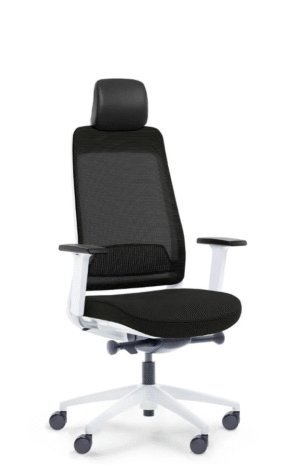 SHINE fotel biurowy biały, siatka/tkanina 5 kolorów