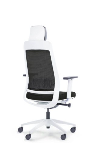 SHINE fotel biurowy biały, siatka/tkanina 5 kolorów