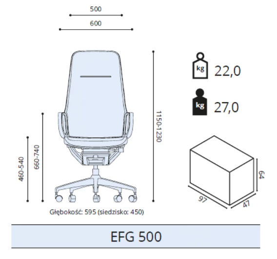 ZIRA fotel biurowy skóra naturalna - obrazek 9