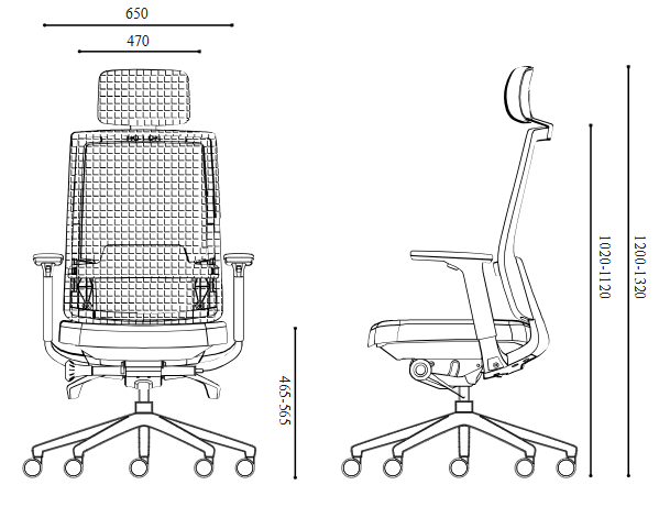 DEEO fotel biurowy czarny, siatka/tkanina 5 kolorów - obrazek 9