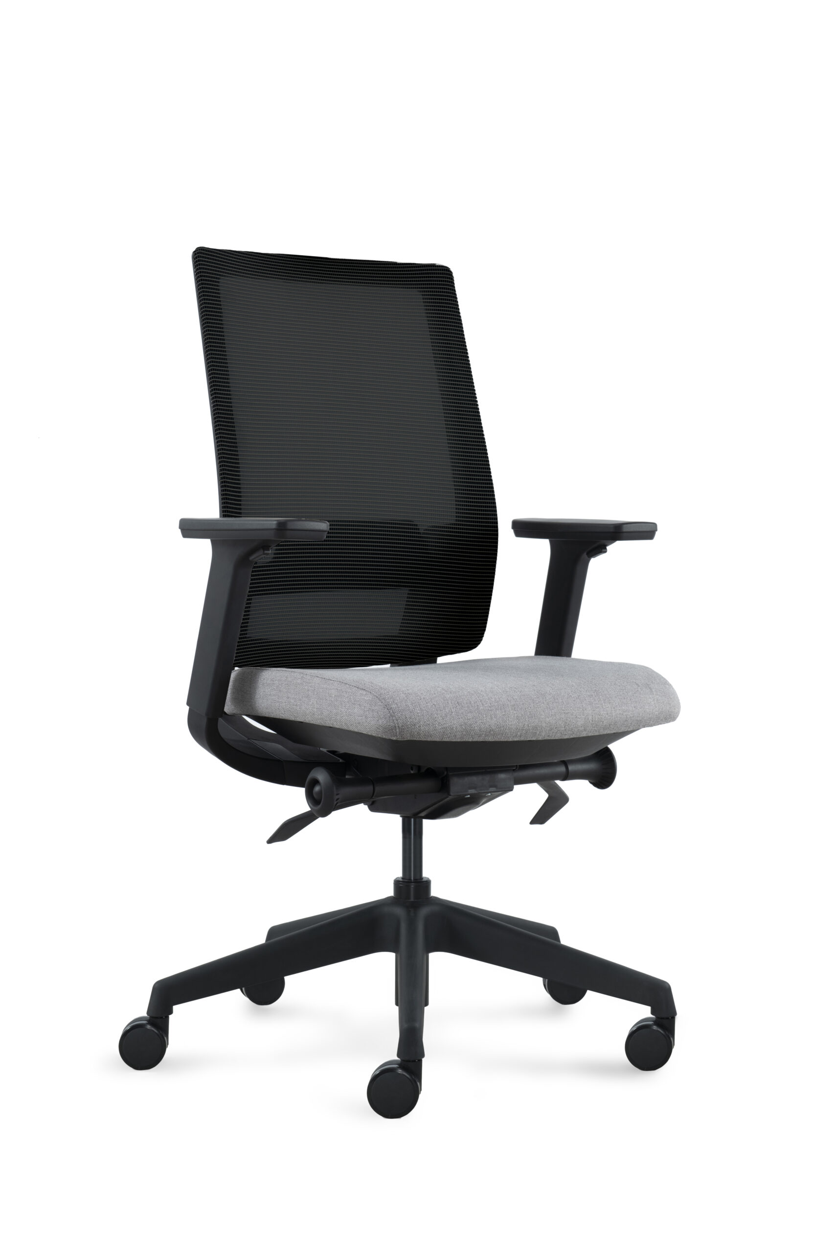 DEEO fotel biurowy czarny, siatka/tkanina 5 kolorów - obrazek 5