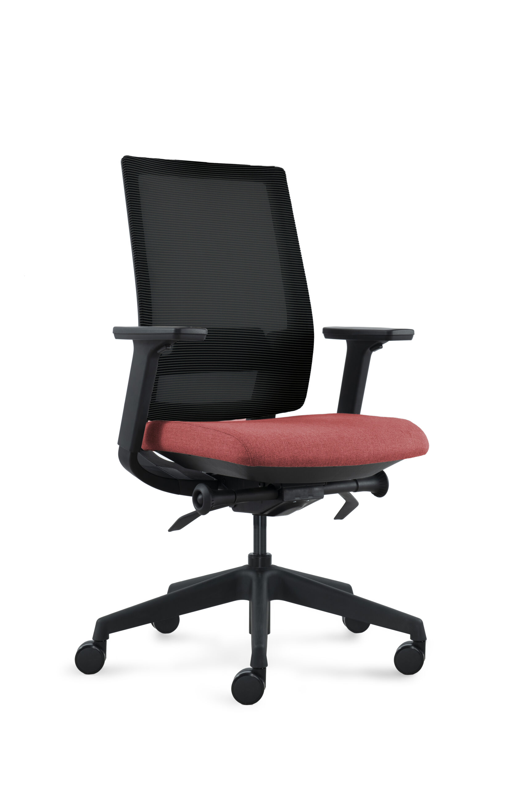 DEEO fotel biurowy czarny, siatka/tkanina 5 kolorów - obrazek 6