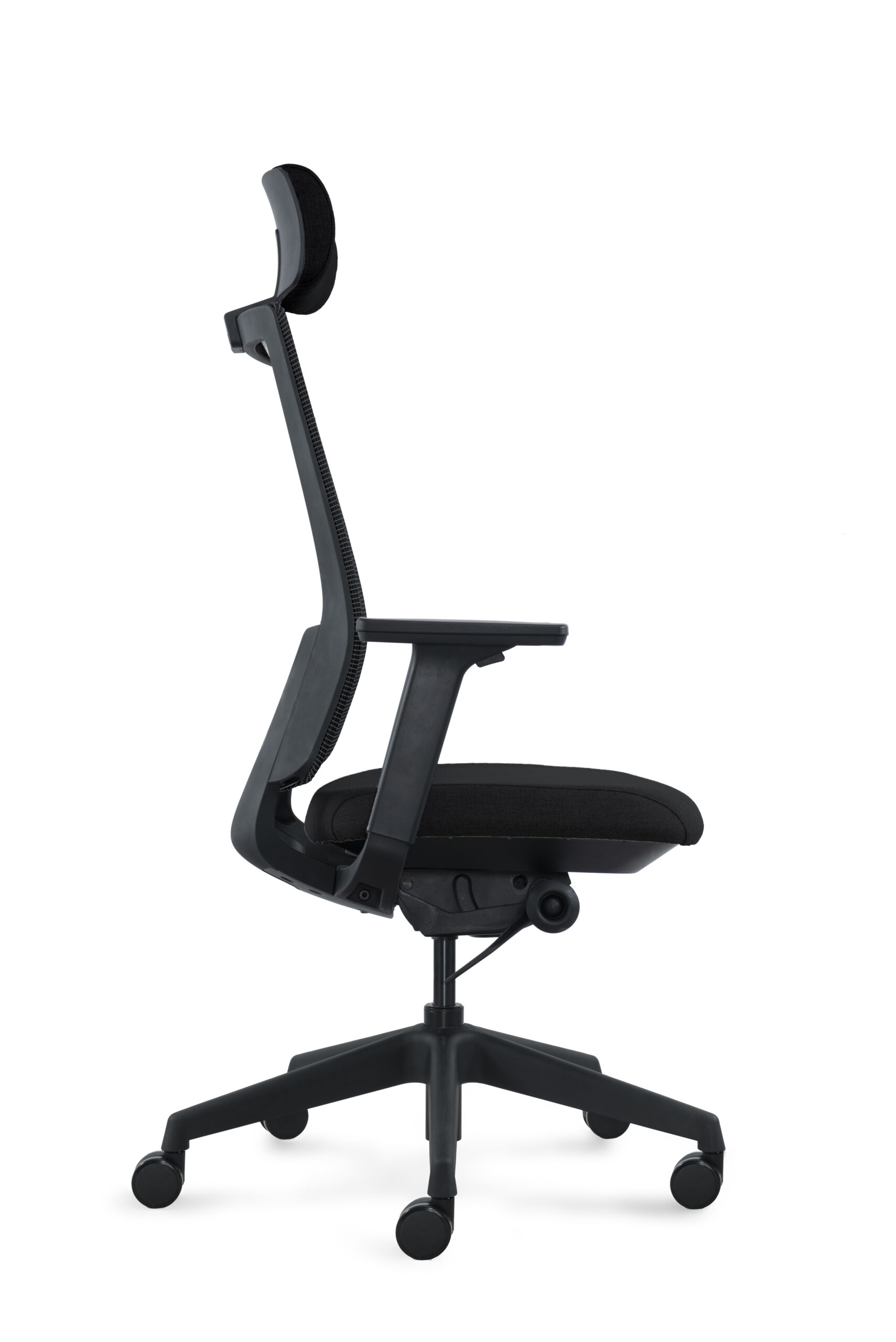 DEEO fotel biurowy czarny, siatka/tkanina 5 kolorów - obrazek 3