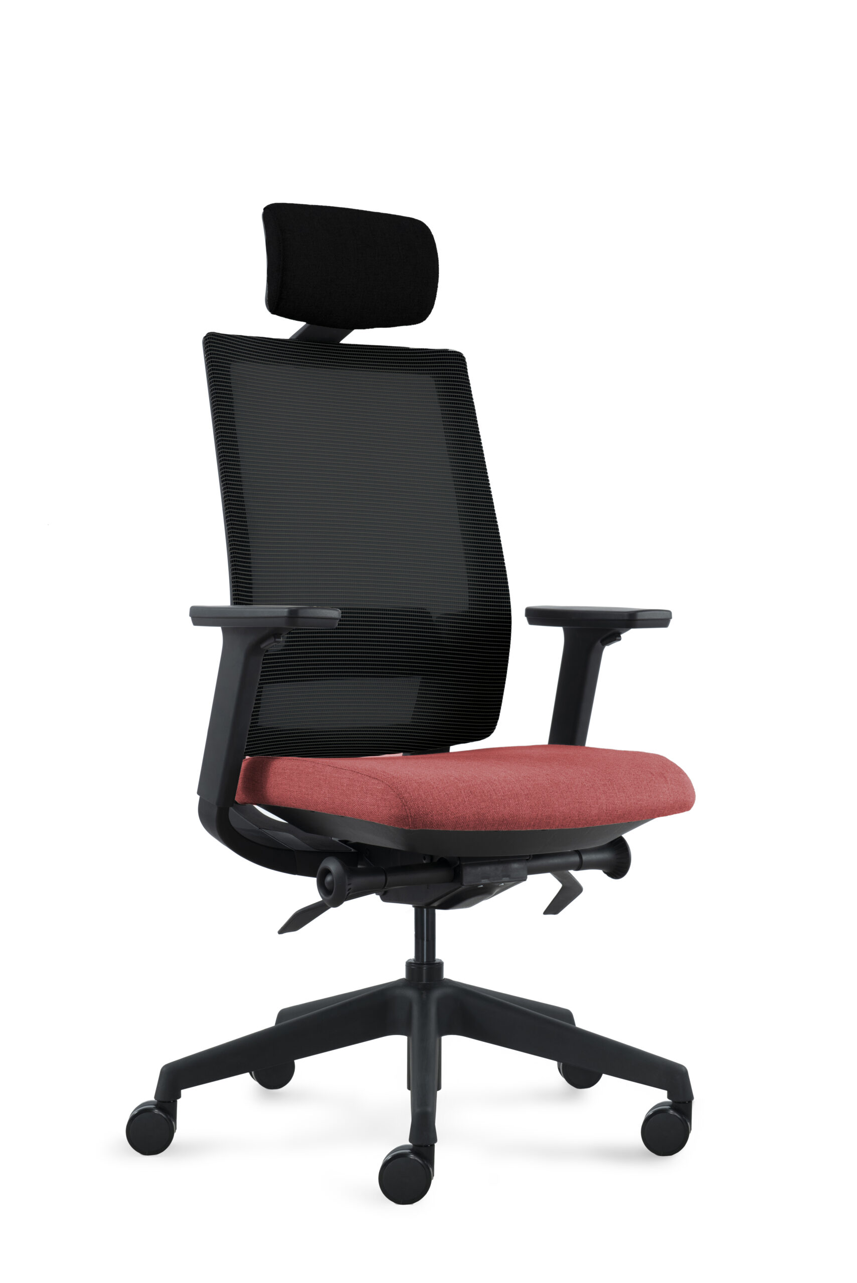 DEEO fotel biurowy czarny, siatka/tkanina 5 kolorów - obrazek 6