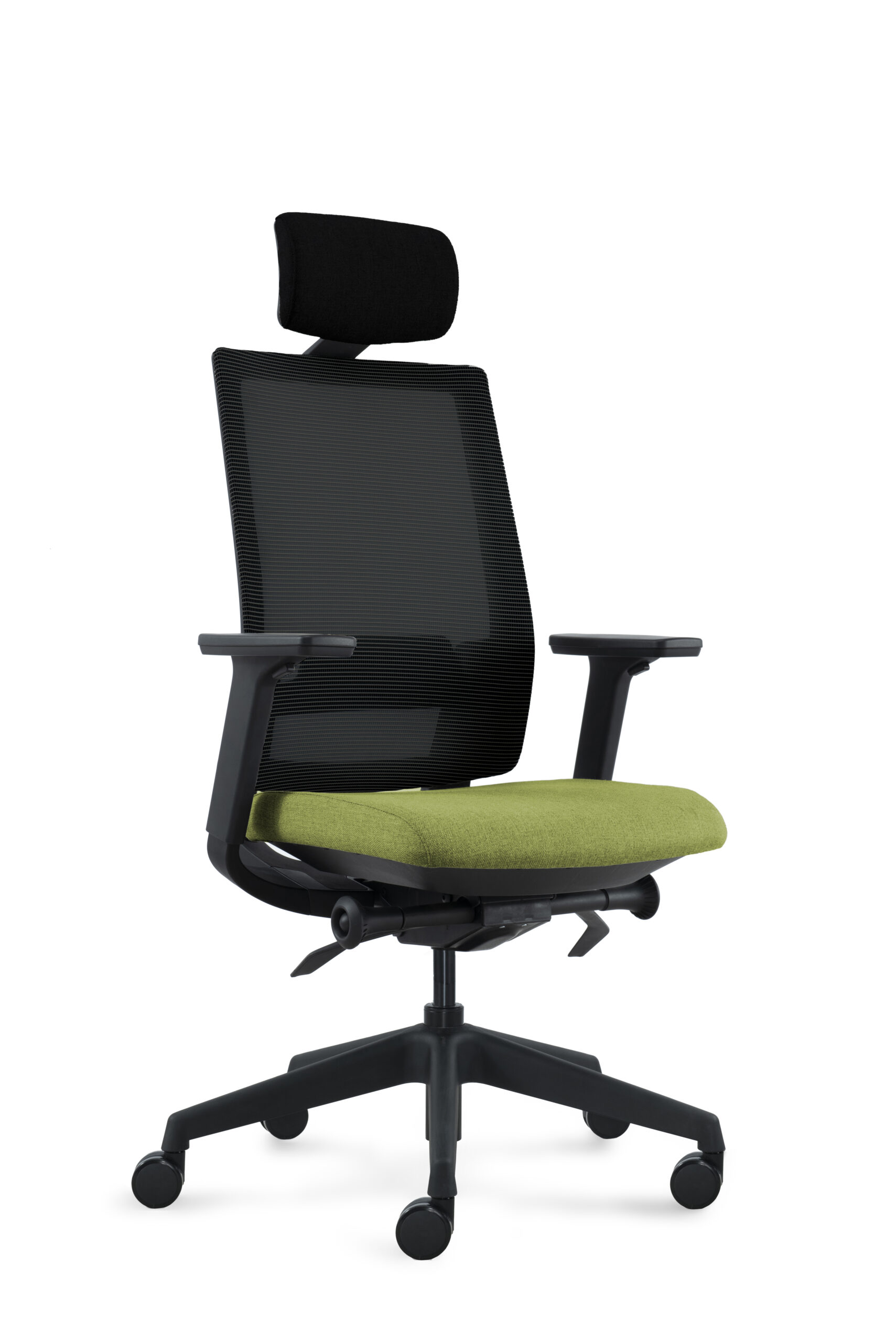 DEEO fotel biurowy czarny, siatka/tkanina 5 kolorów - obrazek 7