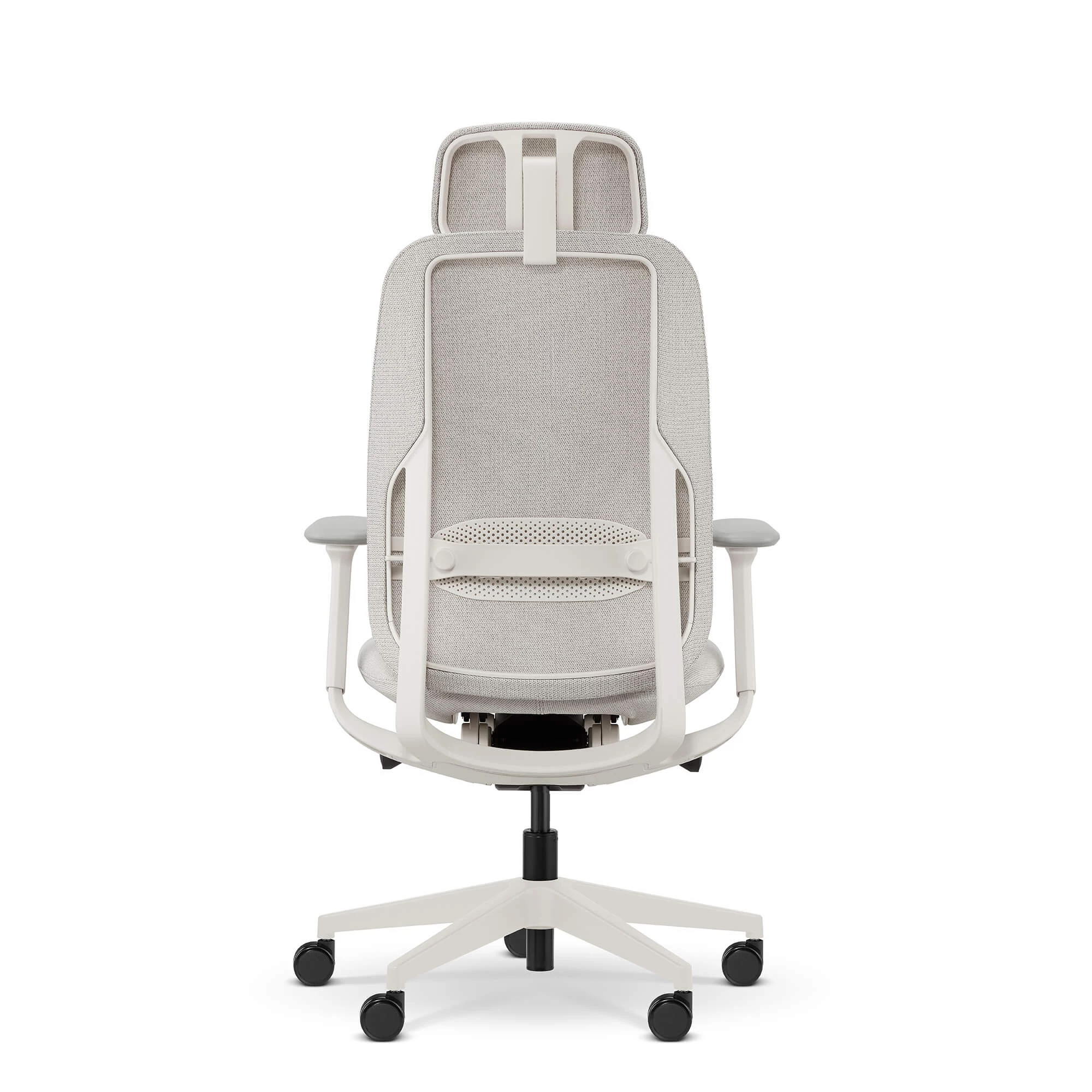 BILINE fotel biurowy biały, membrana/tkanina - obrazek 4