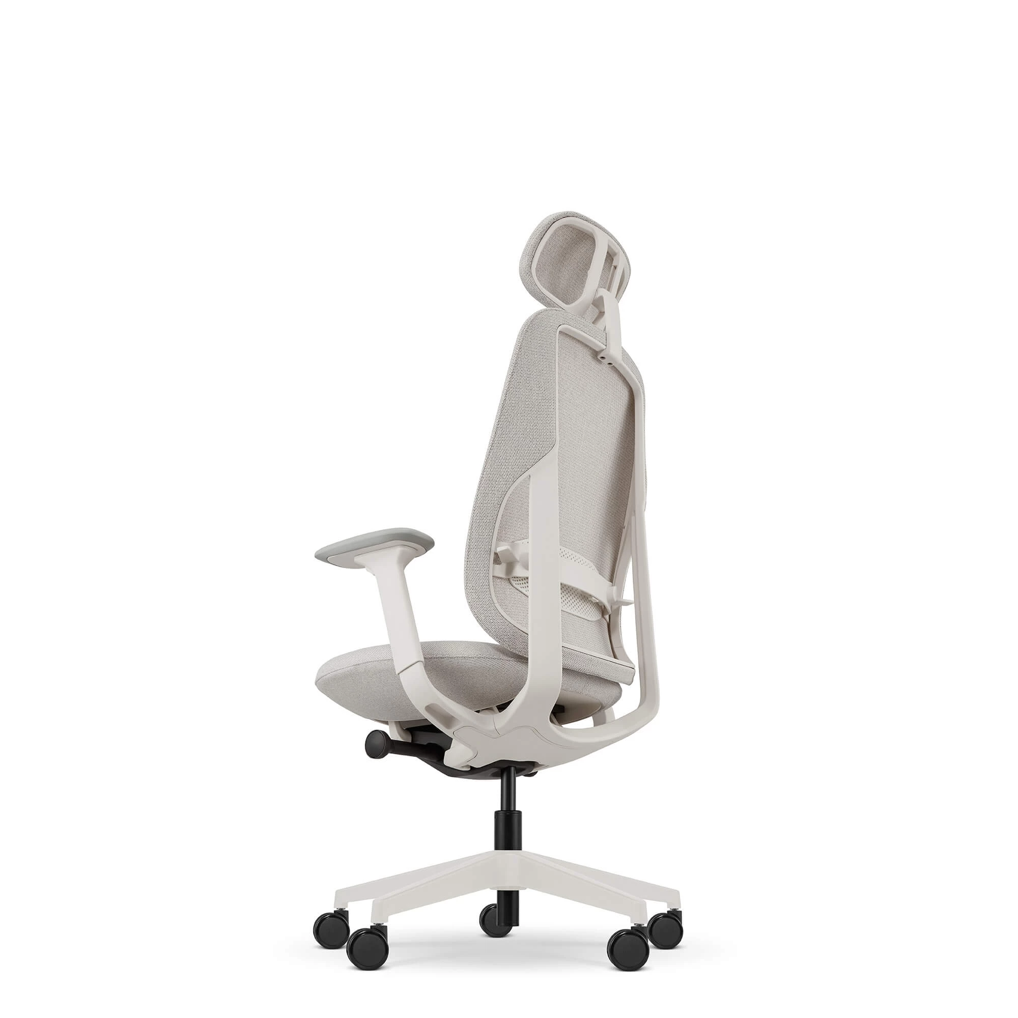 BILINE fotel biurowy biały, membrana/tkanina - obrazek 7