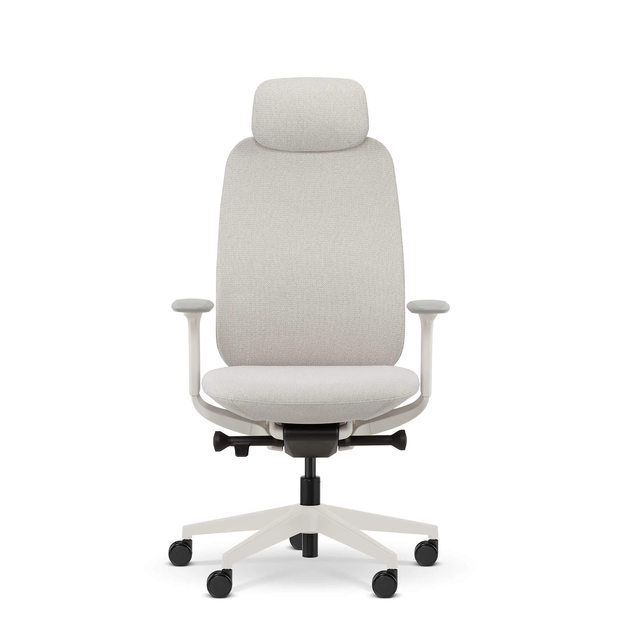 BILINE fotel biurowy biały, membrana/tkanina - obrazek 5