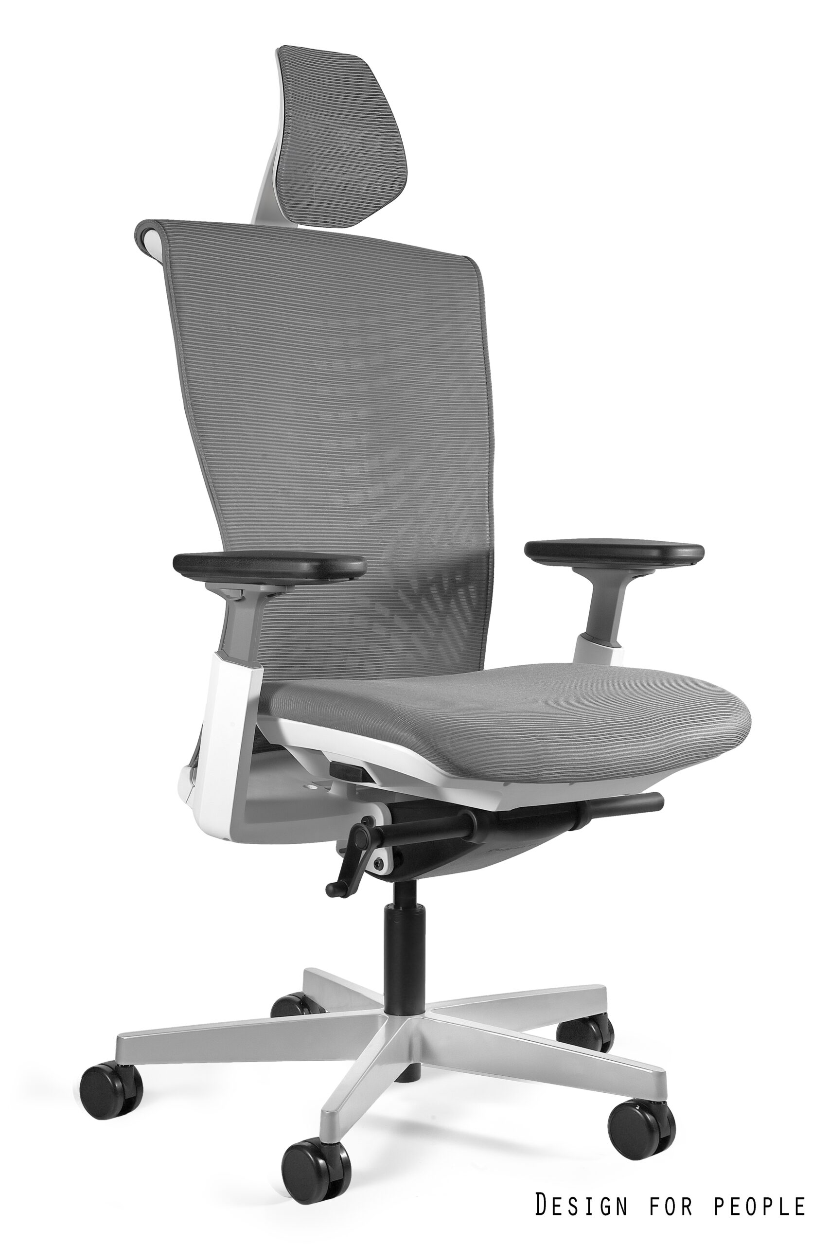 REYA fotel biurowy szary lub czarny, siatka