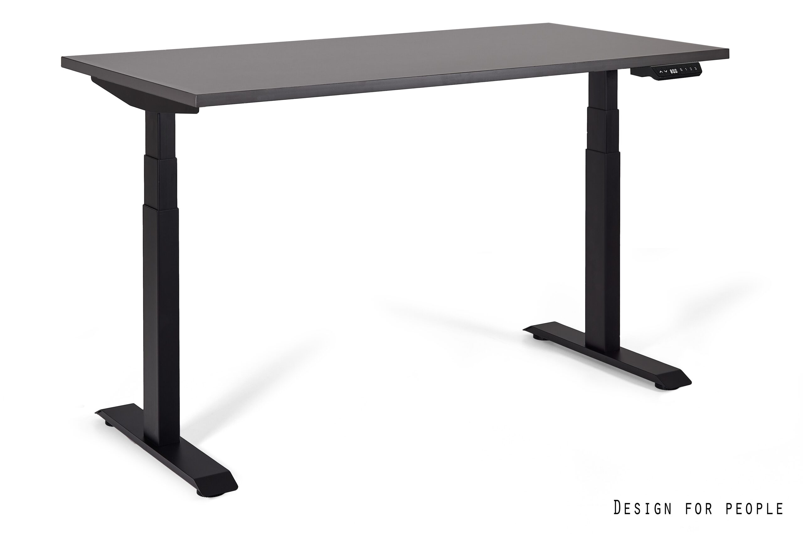 Biurko elektryczne ACTIVE I, czarny stelaż, blat 4 kolory