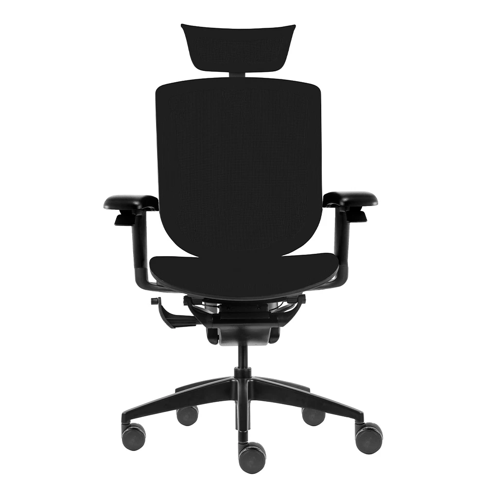 MAVEN fotel biurowy aluminiowy stelaż czarny - obrazek 5