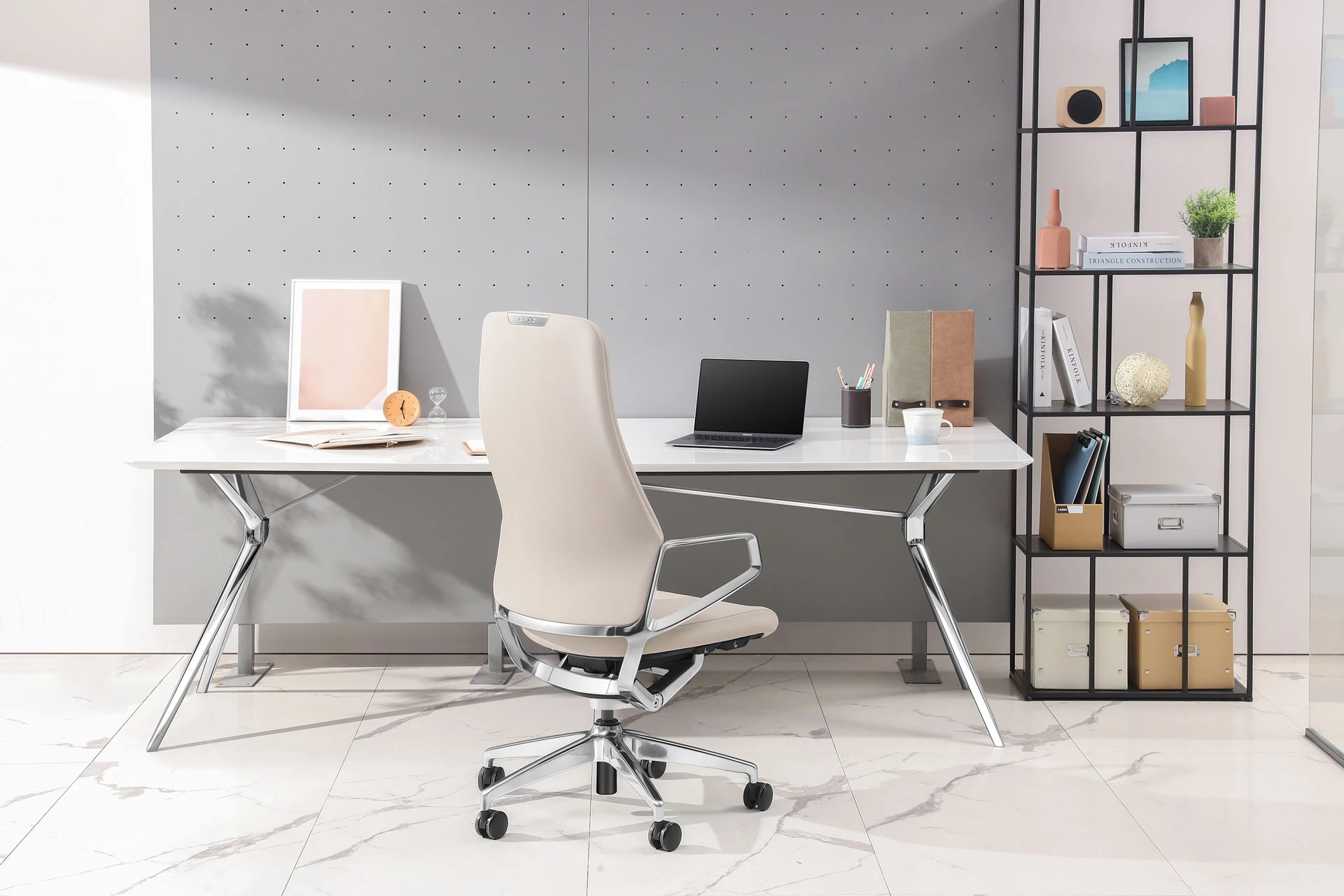 ZIRA fotel biurowy skóra naturalna - obrazek 7