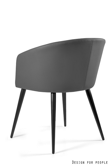 Krzesło BARNET A, eko-skóra czarne lub szare - obrazek 4