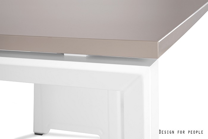 PASON Workstation 4 biurko systemowe, biały stelaż, 2 blaty - obrazek 3