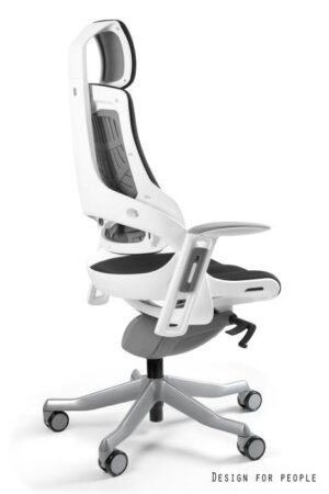 WAU fotel biurowy biały, tkanina 18 kolorów