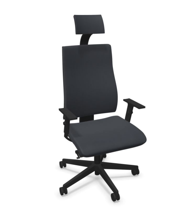 INTRATA fotel biurowy, 2 kolory, tkanina - obrazek 2