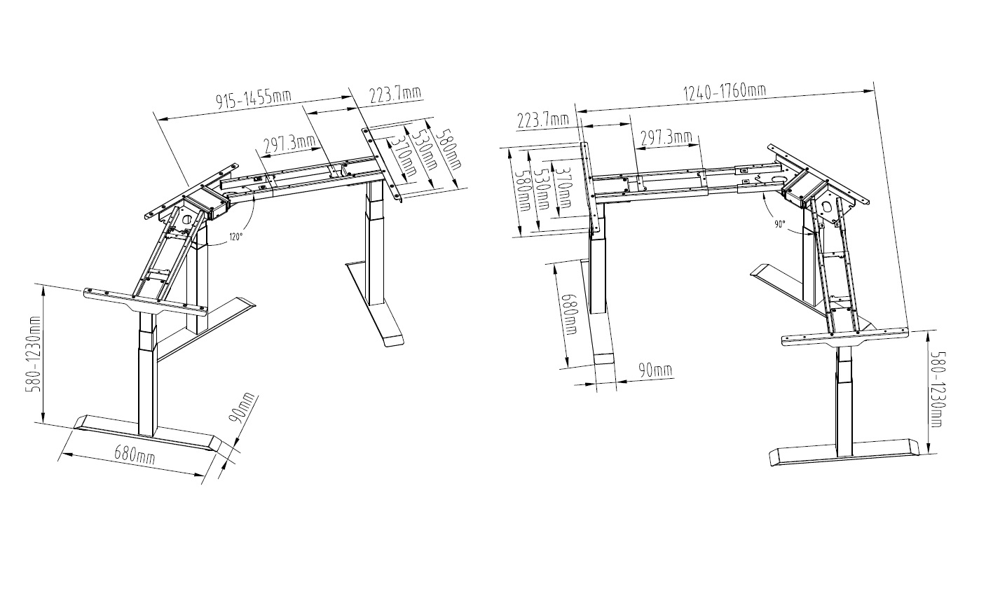 MULTI stelaż biurka elektrycznego - obrazek 9