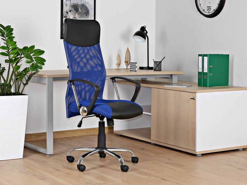 VIPER fotel biurowy siatka/eko-skóra 7 kolorów - obrazek 18