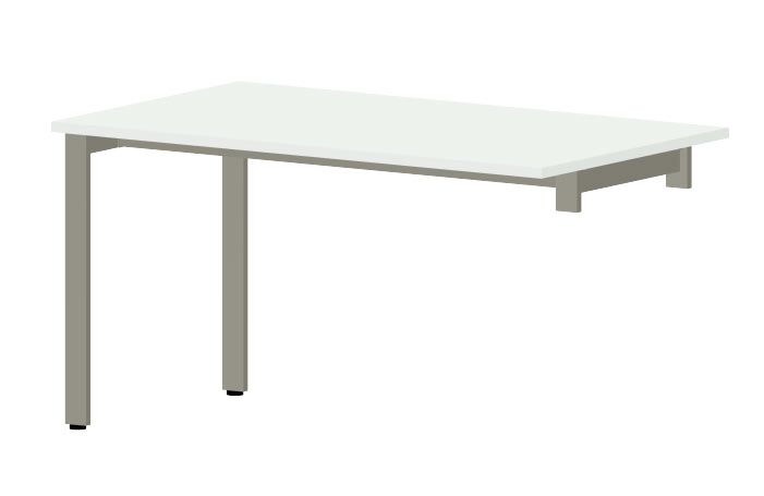 NOTER PO107 Biurko pojedyncze prawe 138,5x70x74h - obrazek 2