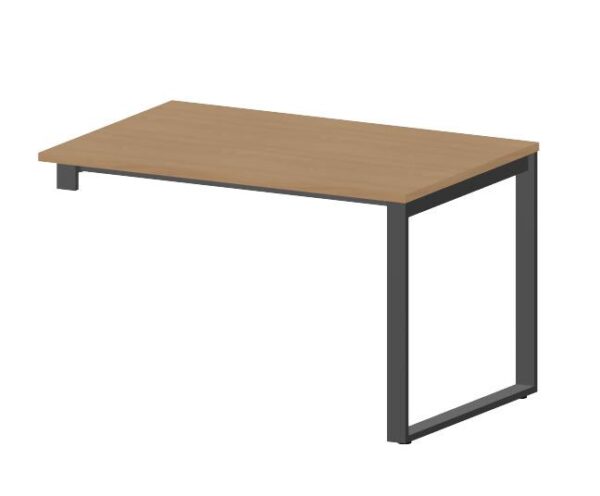 NOTER PZ98 Biurko pojedyncze lewe na nogach o profilu zamkniętym 138,5x80x74h
