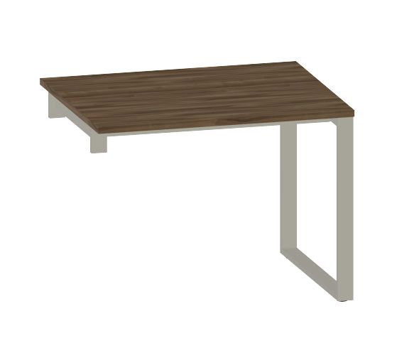 NOTER PZ157 Biurko pojedyncze lewe na nogach o profilu zamknietym 98,5x70x74h - obrazek 2