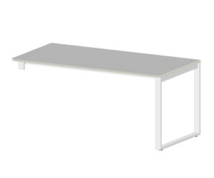 NOTER PZ37 Biurko pojedyncze lewe na nogach o profilu zamkniętym 178,5x70x74h