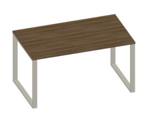 NOTER PZ78 Biurko pojedyncze na nogach o profilu zamkniętym 138,5x80x74h