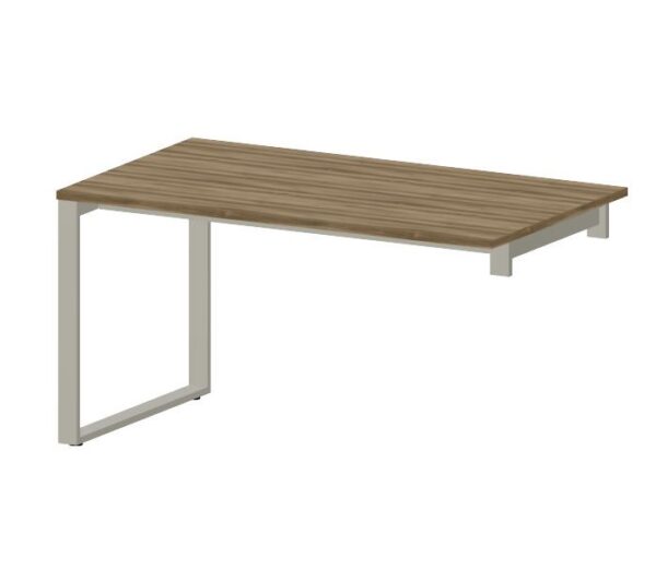 NOTER PZ88 Biurko pojedyncze prawe na nogach o profilu zamkniętym 138,5x80x74h - obrazek 2