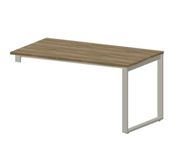 NOTER PZ98 Biurko pojedyncze lewe na nogach o profilu zamkniętym 138,5x80x74h - obrazek 2