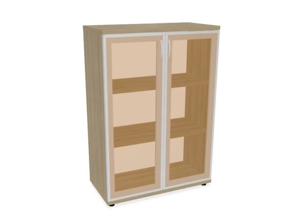 HEBE TS303 regał z witryną 80,2x40x114,5h - obrazek 3