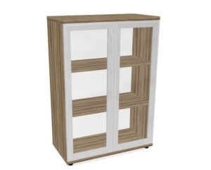 HEBE TS303 regał z witryną 80,2x40x114,5h