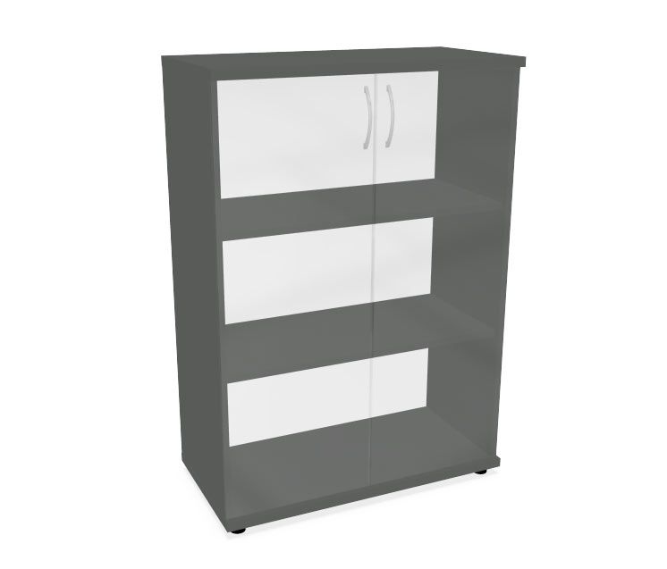 HEBE TS304 regał z witryną 80,2x40x114,5h