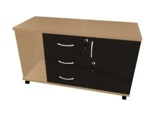 HEBE BP122 szafka dostawna do biurka na kółkach 110x45x63hh