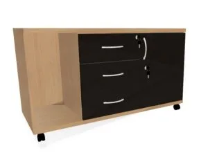 HEBE BP122 szafka dostawna do biurka na kółkach 110x45x63hh