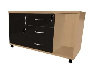 HEBE BP123 szafka dostawna do biurka na kółkach 110x45x63hh