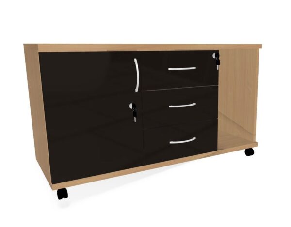 HEBE BP123 szafka dostawna do biurka na kółkach 110x45x63hh - obrazek 2